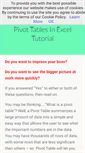 Mobile Screenshot of pivottablesinexcel.com